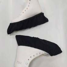 1 Pair Maple Leaf Design Blade Guards For Ice Skating, Washable, For Speed Skating And Figure Skating - Black - View 4