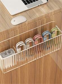 Bathroom Vanity Wall Mounted Storage Organizer Box, Household Toiletry Rack For Cosmetic, No Drilling Required, Back To School