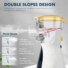 超细可充电迷你眼部保湿喷雾器，-USB 供电，缓解疲劳，精细雾化，智能时间提醒，可调节喷雾量，轻巧设计，易于使用和旅行，滋润您的眼睛 - 彩色 - 查看 5