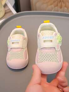 2025 Spring/Summer New Baby Girl Toddler Shoes, Anti-Slip Durable Mesh Baby Shoes, Breathable Infant Shoes - Pink - View 4
