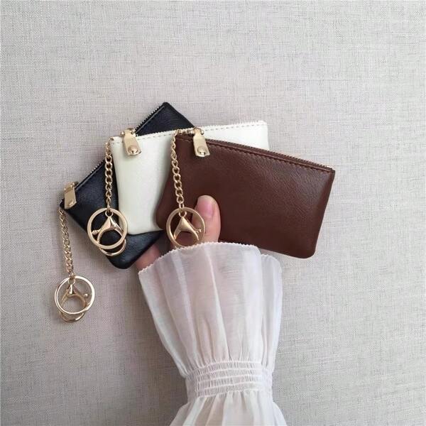 New Mini Coin Purse For Women, Small Zipper Keychain Wallet, Thin Compact Coin Pouch, Small Change Bag, Makeup And Storage Pouch For Men Wallet Mini Wallet Purse Wallet Travel Wallet Coin Wallet Wallet