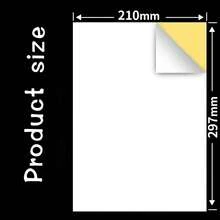 10/20pcs A4 Self-Adhesive Printing Paper, Self-Adhesive Printing Paper Inside Split Adhesive Paper Cut Label Stickers, Can Print Laser And Inkjet Printers - Multicolor - View 3