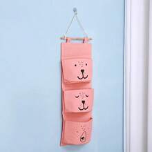 Hanging Storage Bag 3 Pocket Waterproof Hanging Organizer For Dorm Living Room Bathroom Home Fabric Wall Closet Organizer