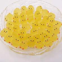 5/10/20/50pcs Mini Glow In The Dark Chick DIY Accessories, Decoration For Car, Dashboard, Desktop, Room, Party, Garden Landscape