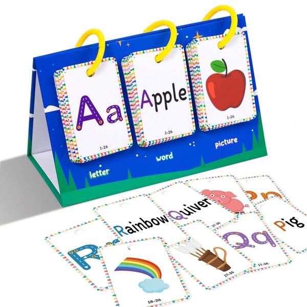 1Set/78Pcs CVC Word Letter Cognition Flash Card, Magic Word Games, Phonics Games Flash Card For Preschool Kindergarten Classroom Must Haves, Spelling Reading Learning Games,Speech Therapy Montessori Educational Toy Gift