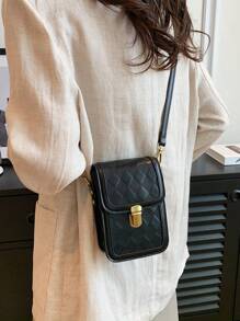 Brown Rectangular Women Cross-Body Bag With Coin Purse