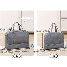 Wodoodporna dwuwarstwowa torba podróżna z oddzieleniem suchych/mokrych rzeczy - idealna na fitness, pływanie i podróże