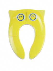 1 pieza Asiento plegable portátil de inodoro para niños con almohadilla de silicona antideslizante - Asiento de entrenamiento para ir al baño adecuado para niños pequeños, niños y niñas - Asiento de inodoro plegable y lavable - modelo búho - Ver 13