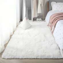 1 pièce, Tapis de zone doux pour chambre à coucher moelleux, tapis moelleux antidérapant à poils longs et doux pour le chevet, tapis de salon tie-dye pour filles enfants bébé adolescent dortoir décoration maison, tapis de chambre à coucher salon nurserie décoration de pièce