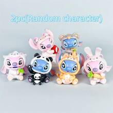 Disney Caja ciega de la serie de fiestas de animales de Disney Lilo y Stitch - Figuras coleccionables de misterio, juguetes exquisitos y regalos decorativos, figuras sorpresa únicas con detalles y accesorios intrincados (estilos aleatorios)