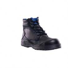 Bota Botin Calazado de Seguridad Industrial Para Hombre Dielectrica Casco de Poliamida Piel Suela Antiderrapante Tallas 25 a la 30 M091CP - Negro - Ver 2