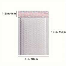 10 件，白色气泡邮件，自封信封，防水运输袋，缓冲泡沫聚乙烯邮件运输，邮寄，包装业务，圣诞节情人节