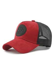 1 pieza Gorra de béisbol tipo snapback de estilo fashionable unisex con protección solar ajustable para uso al aire libre, fiesta en la playa, casual, mezcla de poliéster, color degradado, primavera, verano, otoño