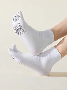 1/2/3 Paar Herrensocken Einfarbig mit Zweizehen-Teilungszehn, rutschfeste Socken für japanische Holzclogs