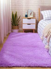 1 pièce, Tapis de zone doux pour chambre à coucher moelleux, tapis moelleux antidérapant à poils longs et doux pour le chevet, tapis de salon tie-dye pour filles enfants bébé adolescent dortoir décoration maison, tapis de chambre à coucher salon nurserie décoration de pièce