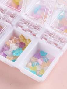 Hộp đựng đồ bằng nhựa acrylic rỗng 12 ngăn, hộp đựng đá trang trí móng tay, hộp đựng dụng cụ làm móng, hộp đựng trang sức, túi đựng đồ, hộp đựng cọ trang điểm, hộp đựng nước hoa, túi xách, đồ trang trí phòng. - Trong sáng - Xem 5