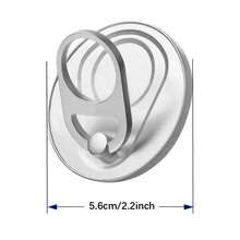 1 pieza Soporte magnético para anillos, diseño de dos etapas, ultra ligero y delgado, fuerza magnética potente, rotación de 360°, plegable, adecuado para varias ocasiones, soporte plegable para teléfono con anillo, material de aleación, portátil y universal, diseño de escritorio creativo - Multicolor - Ver 11