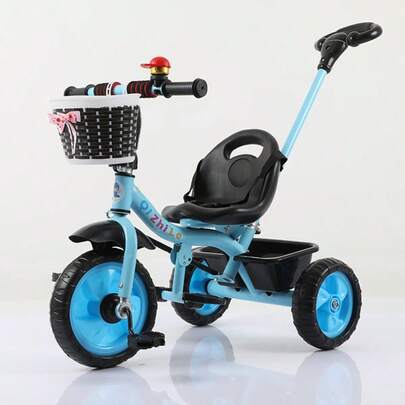 Shendy Vendy Triciclo Tipo Carreola Plegable Portatil Reclinable 2 En 1 Bicicleta de Equilibrio Para Niños Equilibrio Para Bebés Triciclo Infantil Coche de Equilibrio Deportivo Extraíble de Fácil Montaje con Pedales Entrenamiento de Equilibrio Portátil para 2-6 Años