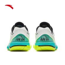 Anta Blade | Giày bóng bàn cho nam và nữ, Giày cầu lông chống mài mòn và giảm xóc mới, Giày thể thao - Giấy cói trắng/bạc/đen/xanh huỳnh quang -2 - Xem 4