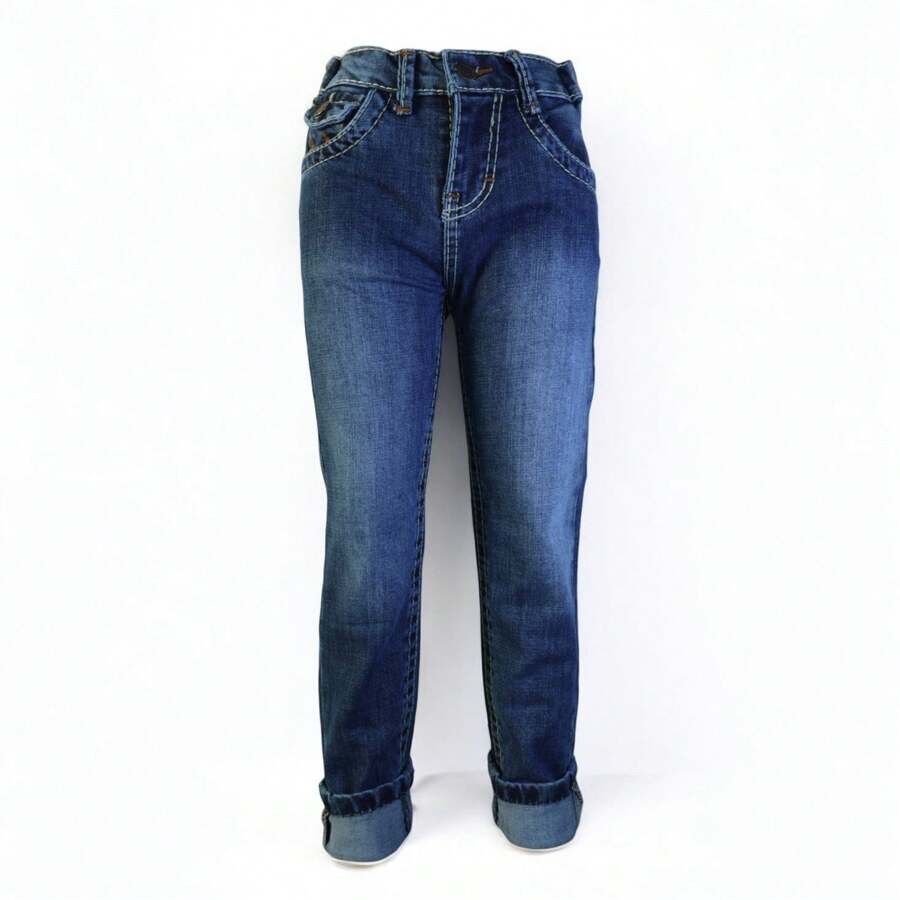 CHUEKITOS. Young Boys Jeans - Medium Wash - View 1