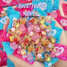 3 piezas/10 piezas/12 piezas Juguete mini de animal sorpresa fosforescente en bolsa ciega, capibara adorable coleccionable de modelo 3D realista