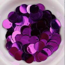 20克/包 10毫米圓形PVC閃粉亮片，適用於女士日常DIY耳環、項鍊和服裝裝飾配件 - 圓形 - 查看 25