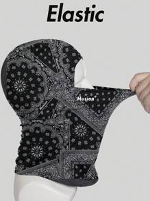 Musion 1 buc. Balaclava originală pentru călărie, imprimeu la modă, mască de față pentru ciclism, sport în aer liber, bandană, alpinism, alergare, drumeții, bentiță, eșarfă