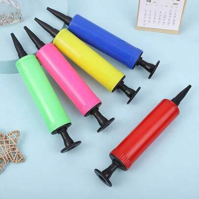 1 件迷你充气气球充气机便携式气泵手推式充气机迷你小型充气机（大气球需要多次按压）无需电力，适用于节日庆祝、生日派对、茶会、家庭办公室派对、家居装饰、卧室装饰、收纳、花园装饰。精湛的工艺也适合搭配