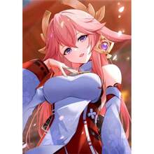 1pc Wall Arts Posters FramelessPop WHite CARD Anime Girl Poster CUTE Poster Bar Cafe Wall Art Painting Home Decor Frameless/Wood-Framed Painting