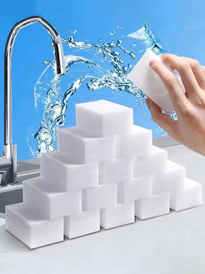 10/20/30/50 قطعة إسفنجة ملامين سحرية بحجم 100*60*20 مم، إسفنجة ملامين منظف لتنظيف المطبخ والحمام أدوات تنظيف