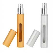 2pcs 5ml Clear Window Spray Bottle, Empty Perfume Travel Containers, Refillable Mini Portable Liquid Bottle For Cosmetics