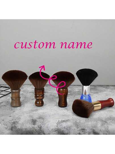 1pc Vintage Wooden Hair Sweeper Brush, Daily Use, Birthday Gift, Customized Name Engraved