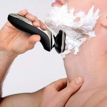 Hatteker 1pc Waterproof Electric Shaver USB Rechargeable 3 In 1 Male Grooming Kit Shaving Machine - 銀色 - 查看 9