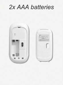 JMMO 帶電池的無線藍牙滑鼠，適用於電腦辦公、遊戲、iPad、平板電腦、筆記本電腦，靜音&實心糖果色無線滑鼠