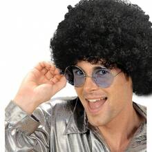 Peluca afro esponjosa y vibrante - Peluca de disfraz de payaso colorido para fiestas, fans y eventos temáticos, gorra de malla elástica, fibra de baja temperatura, adecuada para Halloween, cosplay y reuniones festivas, estilo de cabello rizado, accesorios de peluca cómodos