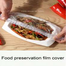 20/100/200/300/400/500pcs Set Plastic Wrap Film Bags, For Bowl Covers, Leftover Food Covers, Kitchen Essentials, Keep Food Fresh, Kitchen Supplies, Maintain Food Freshness And (Color/White)