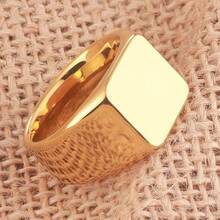 1pc Minimalist Casual Stainless Steel Geometric Pattern Ring, Mirror Finish Non-Fading Jewelry, Thumb / Knuckle Ring Suitable For Men Daily Wear