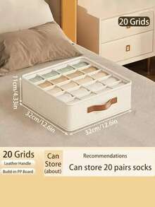 Tianshan Lingerie Storage Box - Multi-Compartment Lingerie Drawer Organizer Box For Bedroom, Suitable For Dorm, Home And Wardrobe, Multipurpose Underwear Container For Men And Women, Everyday Gift - Multicolor - View 3