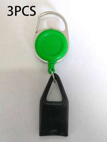 1/3 件便携式伸缩打火机挂钩带钥匙链，防丢失打火机线适用于常规尺寸打火机轻便耐用的塑料金属夹，白色挂绳，皮带夹