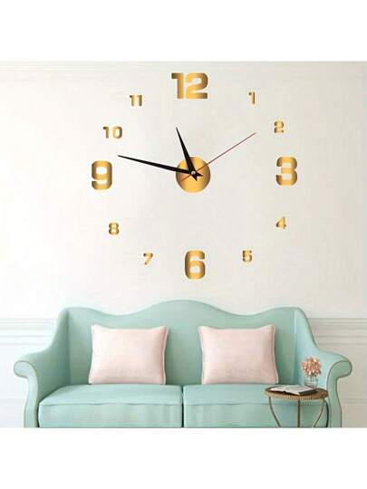 1pc Acrylic Silent Clock, Personalized Digital Klok Wand Home ation, Study, Living Room, Bedroom, Office, School, Festival ation Stickers,Home ,Room Birthday Graduation Bedroom Dormitory Back To School view 9