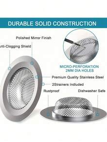 1 cái lưới lọc bồn rửa bằng thép không gỉ cao cấp - Chống gỉ, dễ vệ sinh, bền, dùng để giữ tóc và rác thải trong bồn rửa nhà bếp và phòng tắm. - Nhiều màu - Xem 7