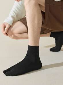 1/2/3 Paar Herrensocken Einfarbig mit Zweizehen-Teilungszehn, rutschfeste Socken für japanische Holzclogs