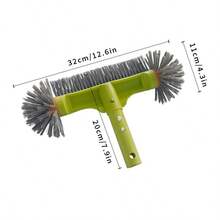 Green Round Pool Cleaning Brush Head, High Quality Stiff Bristles And Semi-Spherical Design