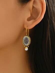 1 Cặp bông tai thời trang sáng tạo thiết kế theo phong cách Bohemian cổ điển, phụ kiện trang sức dành cho nữ, quà tặng phù hợp để đeo hàng ngày và lễ hội - Nhiều màu - Xem 2