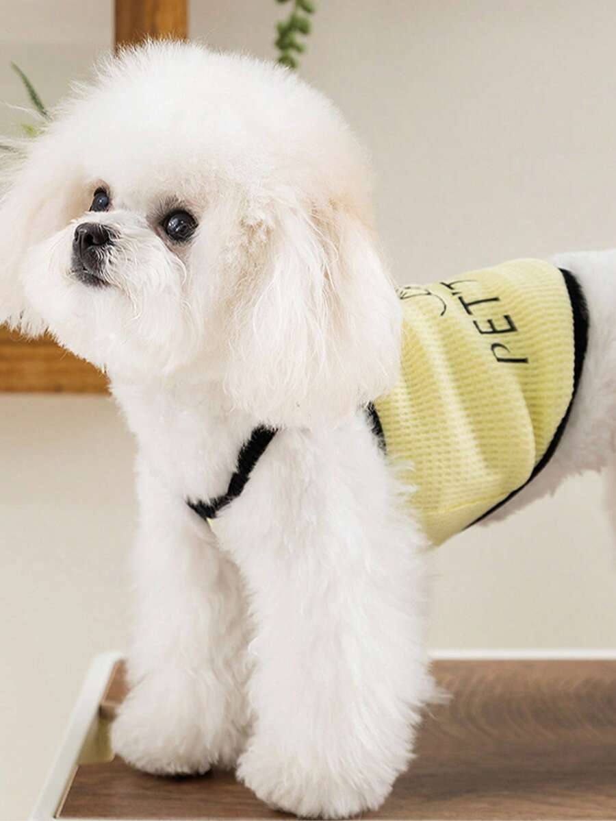 25pcs New Breathable Cool Vest Harness For Small Pets Cats Dogs Teddy, Spring/Summer
