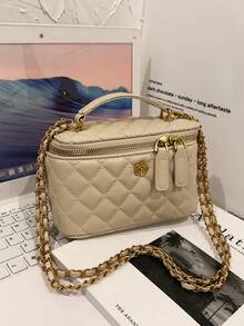 New Popular Top Handle Crossbody Bag, Minimalist Design, Shoulder Bag - Khaki - View 2