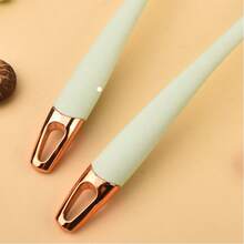 1 Pc Silicone Spatula Ladle Set, Heat Resistant Oil Drainer Slotted Spoon & Food Clip For Non-Stick Cookware - Multicolor - View 4