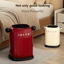 1PC Stylish Large-Capacity Trash Bin – Bathroom Waste Basket, Silent Close, Office Luxury Recycling Container, Study Desk Storage Bucket, Bathroom Accessory