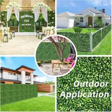 1 pièce panneau de haie artificielle en buis de 40 x 60 cm avec protection UV, écran de haie pour intimité, protection solaire, convient pour les événements, l'extérieur, l'intérieur, le jardin, la clôture, les murs de la cour, le patio, le jardin, les allées, l'arrière-plan, l'intérieur et l'extérieur ou votre propre conception créative pour les fêtes, les mariages, les décorations de Noël.