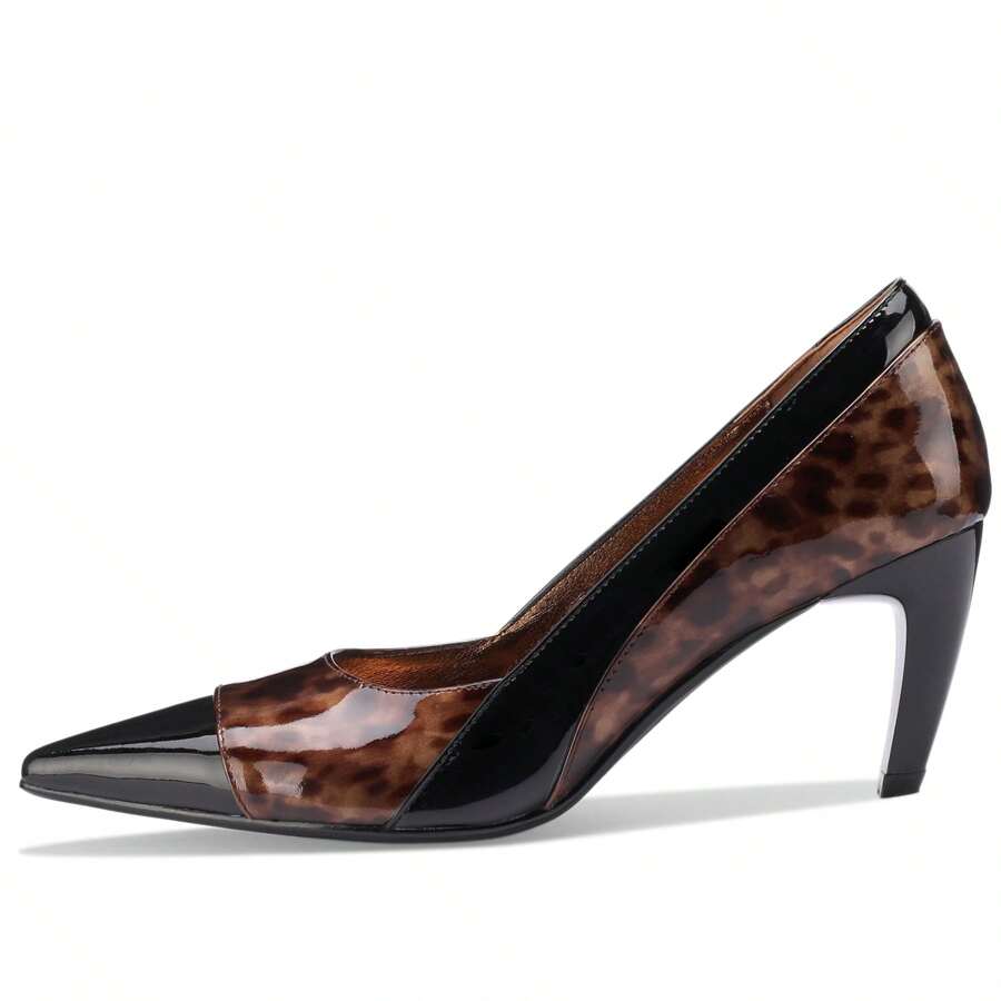 TDD Patent Leather Kitten Heels High Heels For Women Pointed Toe Pumps Closed Toe Dressy Comfortable Sexy Elegantes Wedding Slip On Formal Prom Sparkly 2.5 Inch Pump